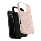 Lily Pastel Pink iPhone 16 Pro Max Case – Glossy | dual-layer construction detail — tough botanical phone case by Kate Spain