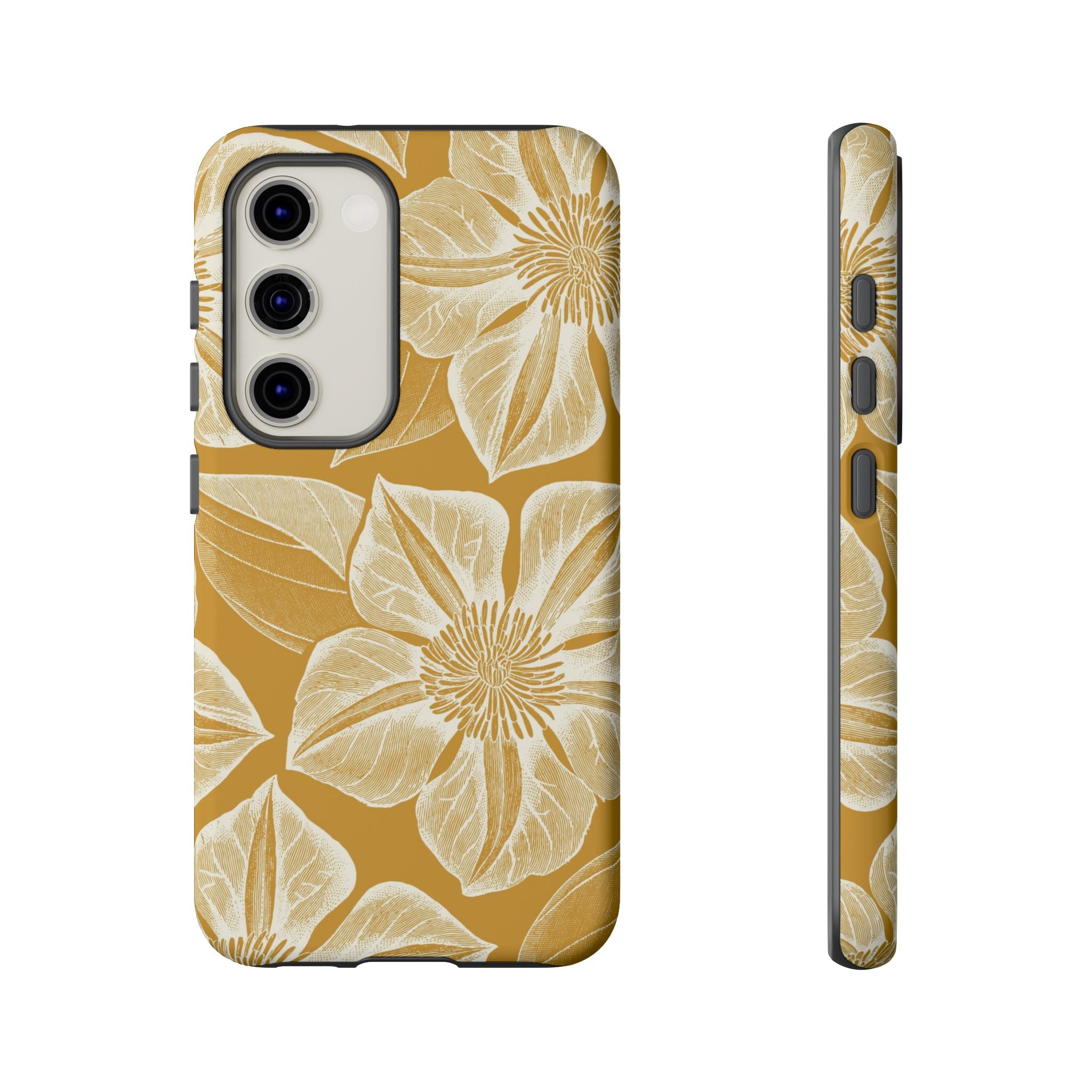 Vintage Bloom Gold Samsung Case