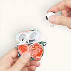 Tea Rose Navy AirPods Case