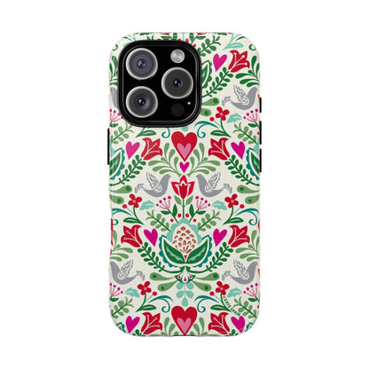 Rosemaling iPhone Tough Case iPhone 16 Pro Glossy