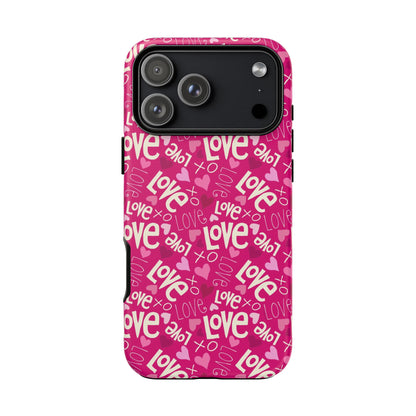 Lotta Love Pattern iPhone Tough Case
