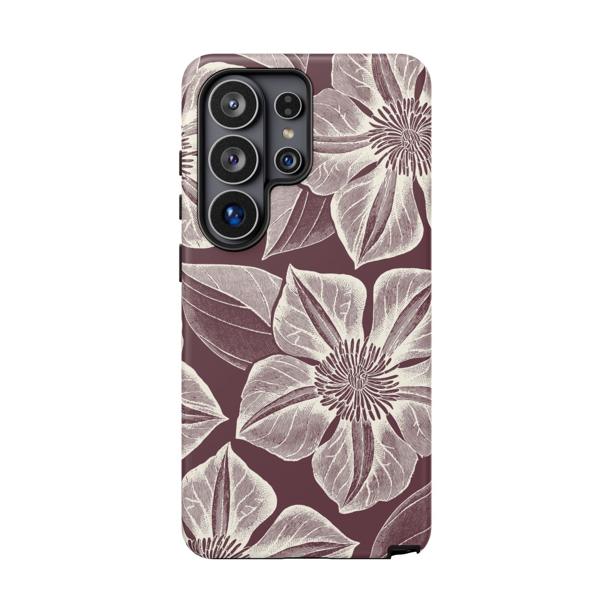 Vintage Bloom Burgundy Samsung Case