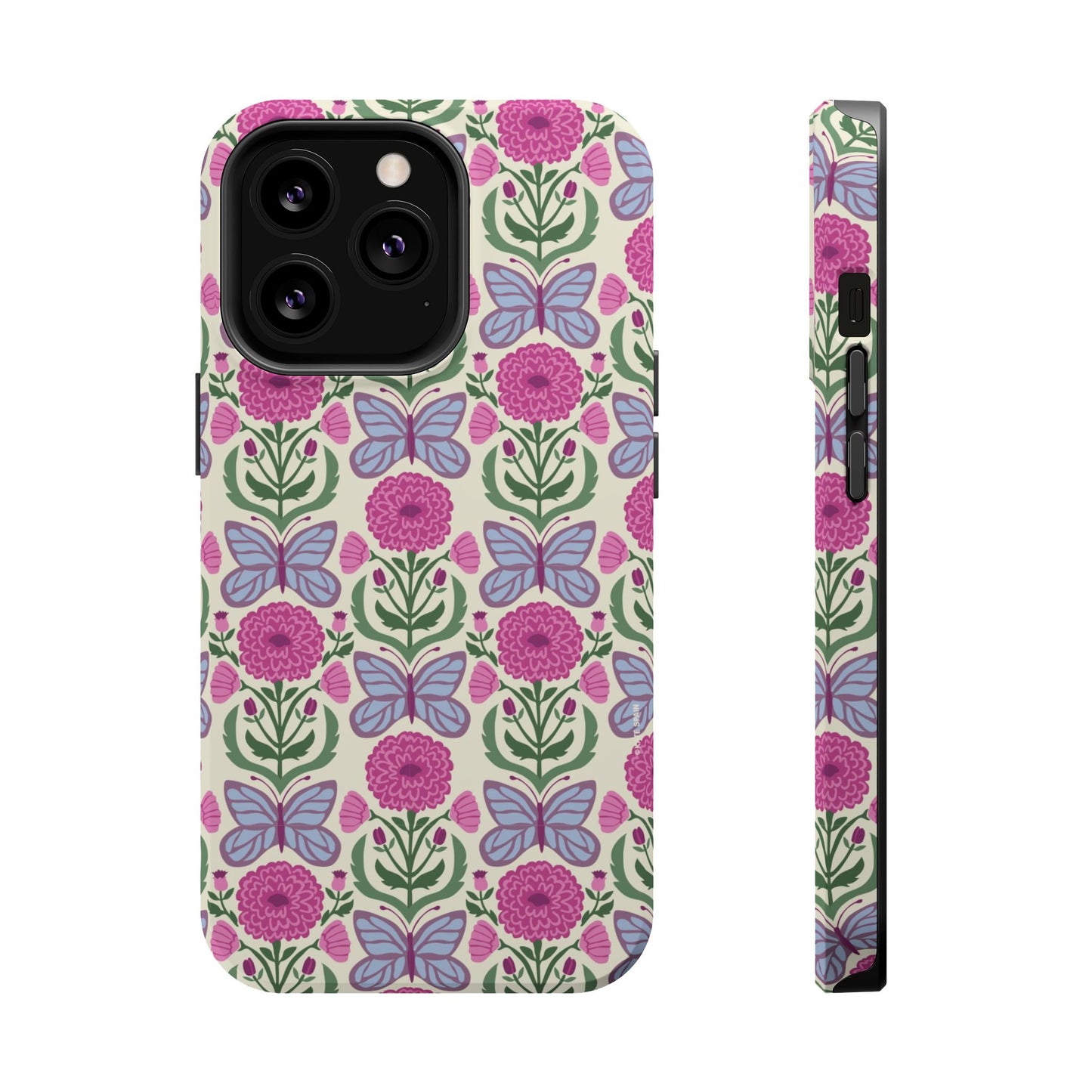 Butterfly MagSafe iPhone Case - Elegant Nature Art