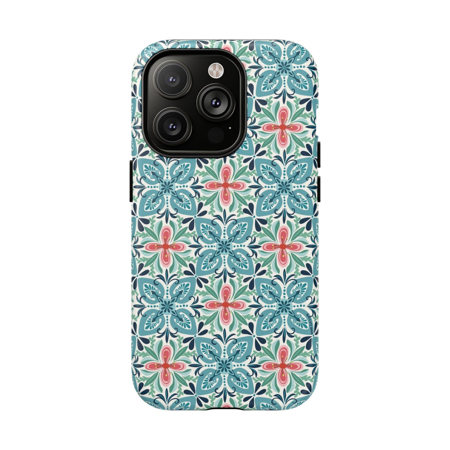 Stonecrop MagSafe iPhone Case - Floral Tile Geometric Pattern