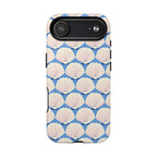 Seashells MagSafe iPhone 17 Air Case – Glossy | periwinkle, cream, blush scallop shell print