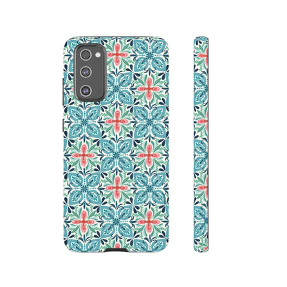 Stonecrop Samsung Case - Floral Tile Geometric Pattern