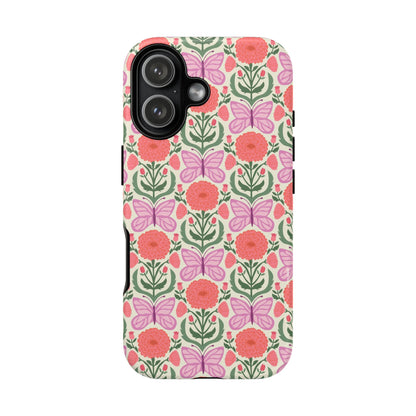 Pink Butterfly iPhone Case - Nature Inspired Design