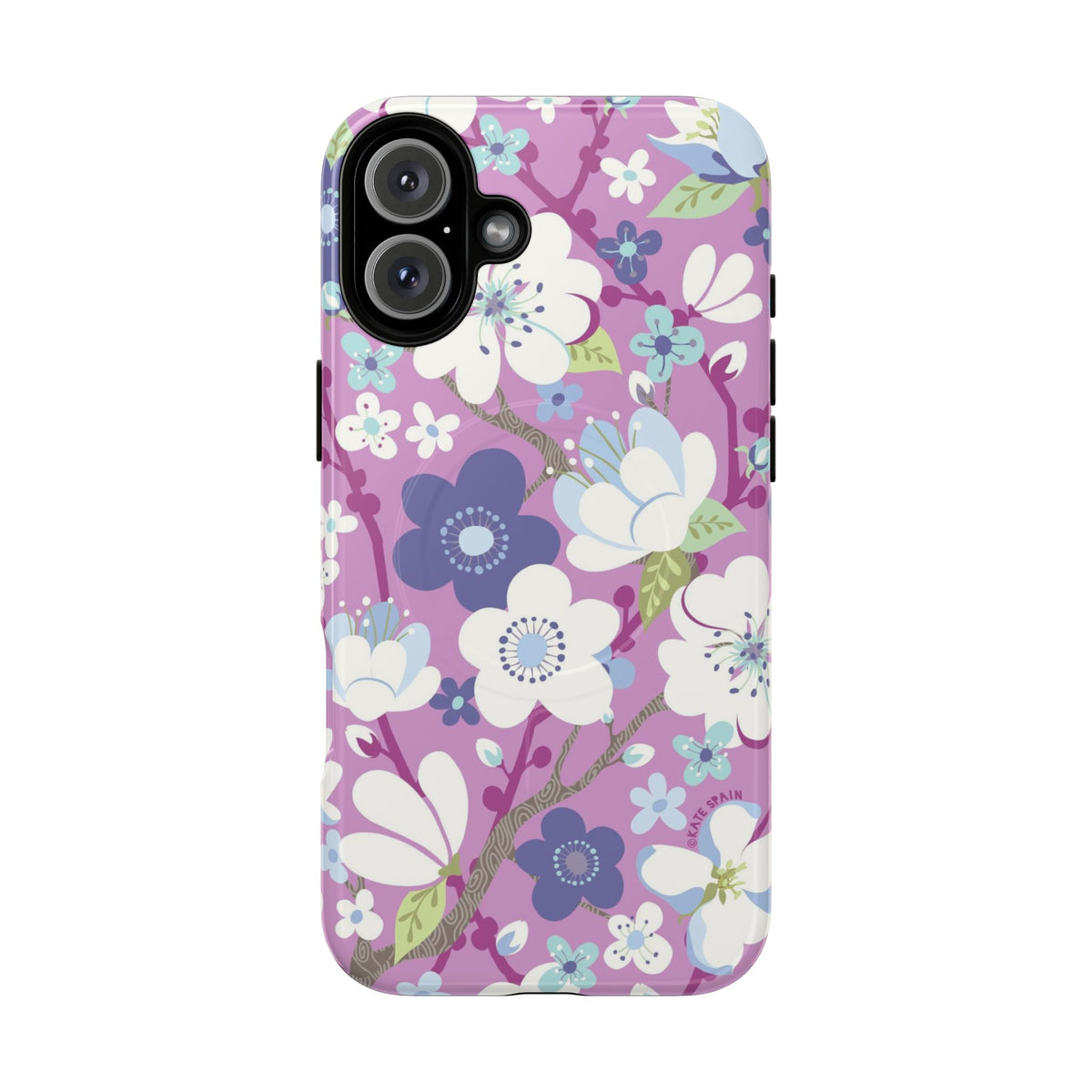 Purple Cherry Blossom MagSafe Case