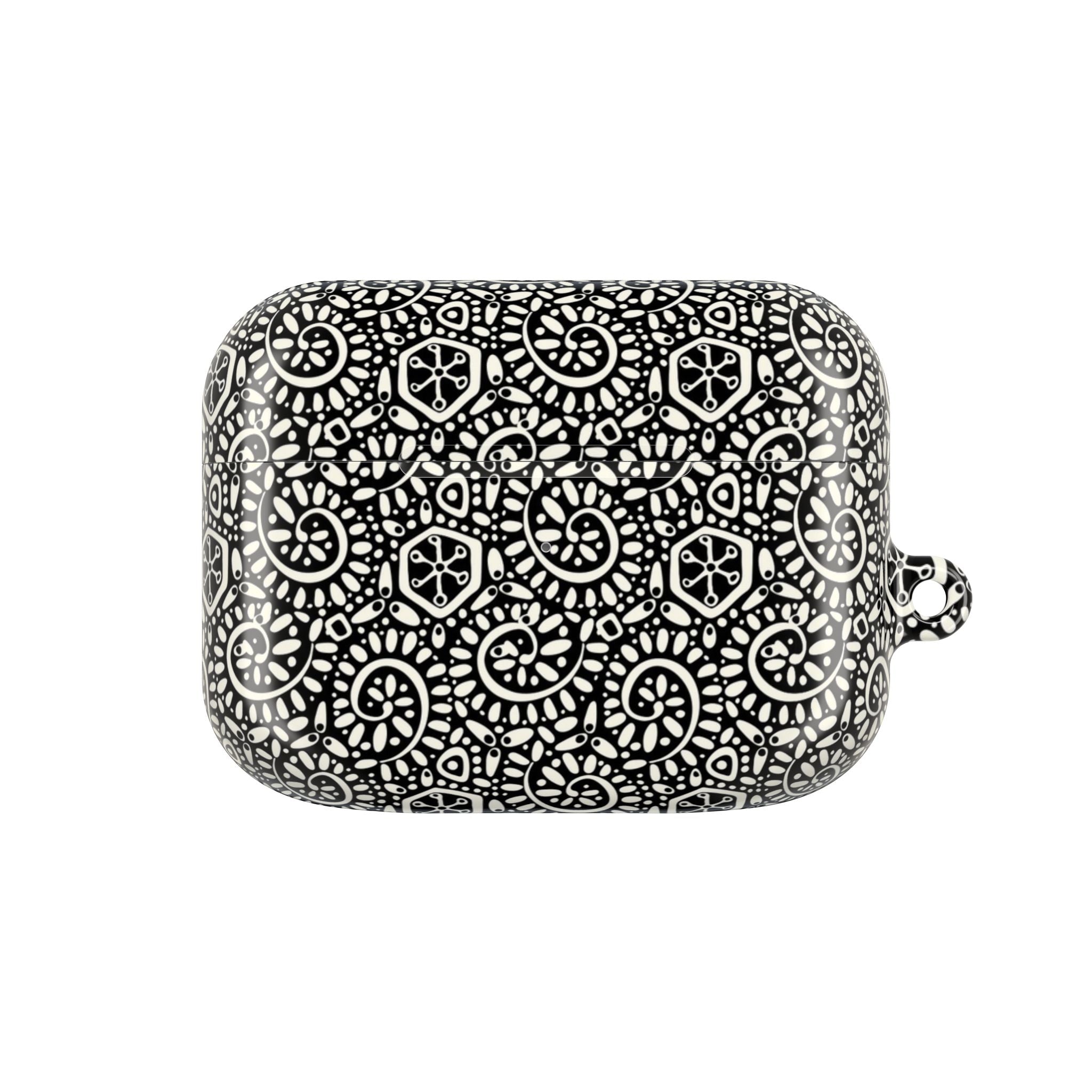 Canto Swirls Black AirPods Case