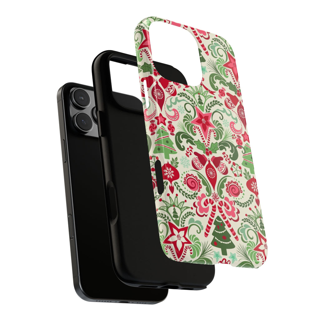Wonderland Tough iPhone 16 Pro Max Case – exploded side view showing dual-layer construction