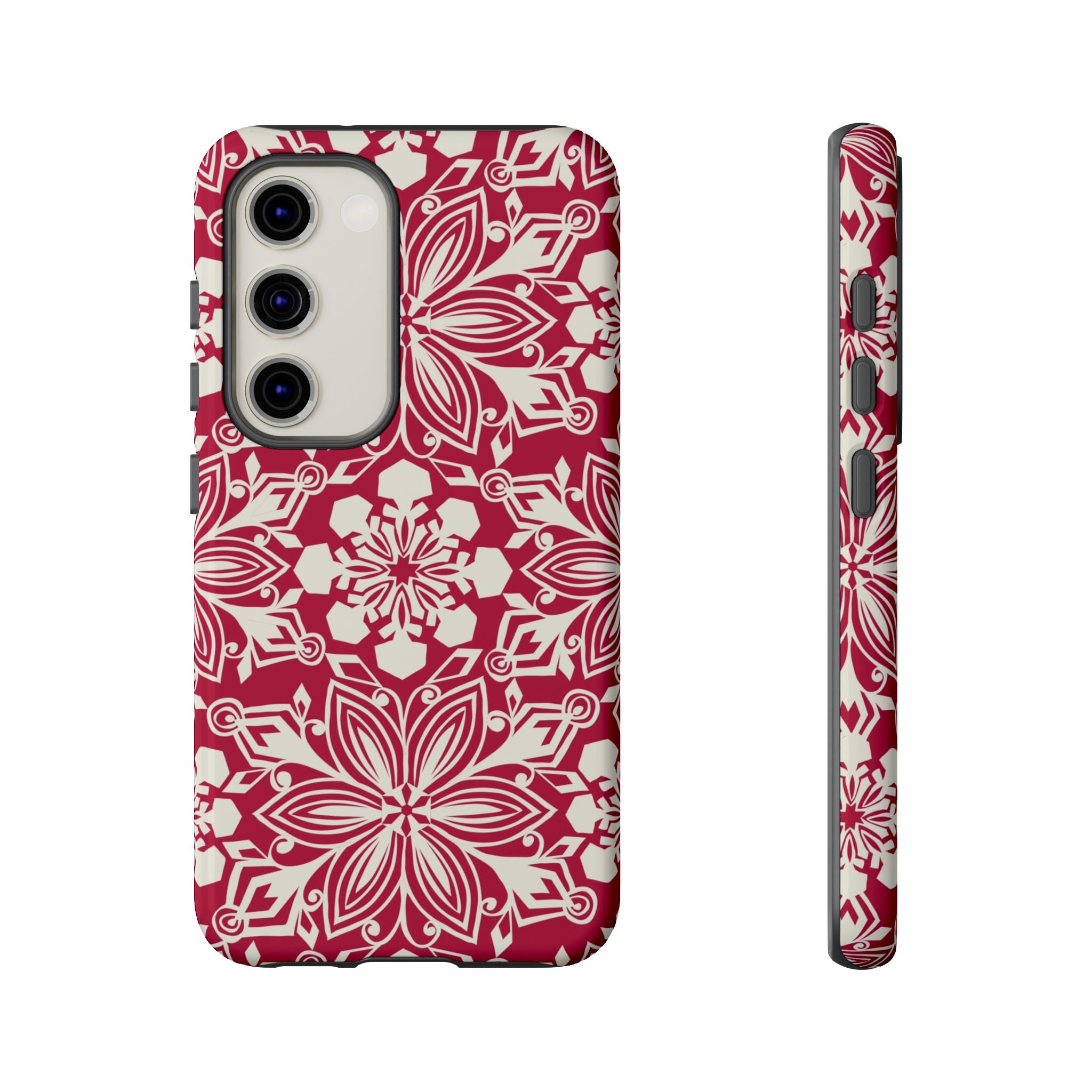 Snowfall Paper Cut Snowflake Samsung Tough Case Samsung Galaxy S23 Glossy