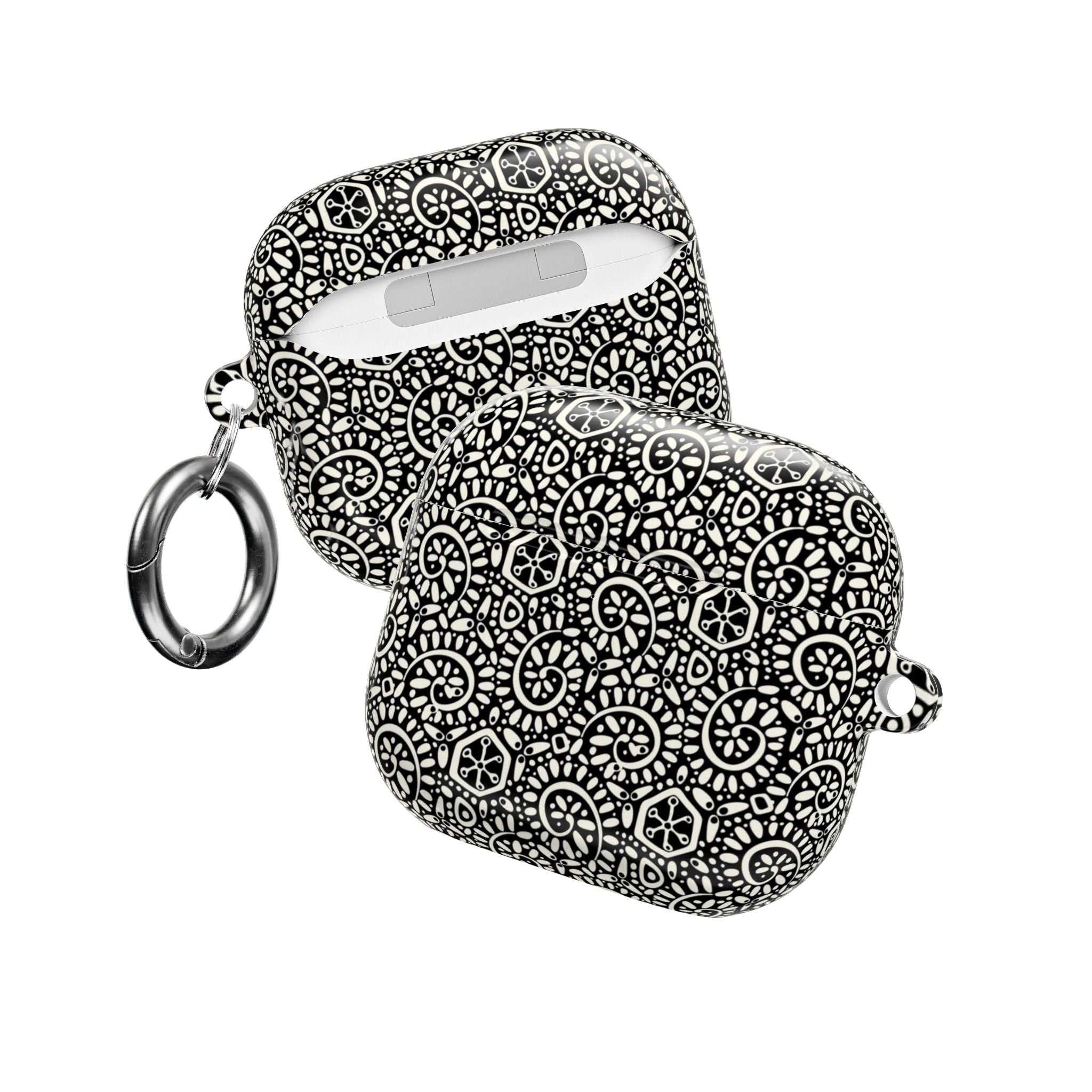 Canto Swirls Black AirPods Case