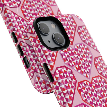 Pink Pyramid Heart MagSafe Case
