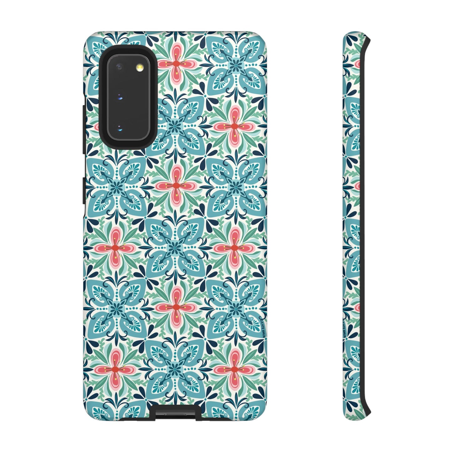 Stonecrop Samsung Case - Floral Tile Geometric Pattern