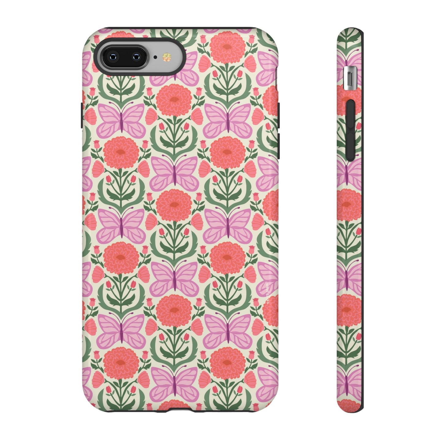 Pink Butterfly iPhone Case - Nature Inspired Design