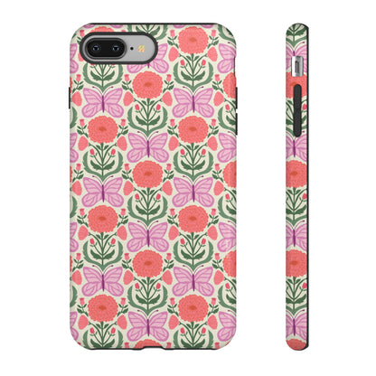 Pink Butterfly iPhone Case - Nature Inspired Design