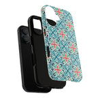 Stonecrop iPhone Case – lifestyle detail | sage, cream, blush botanical succulent print