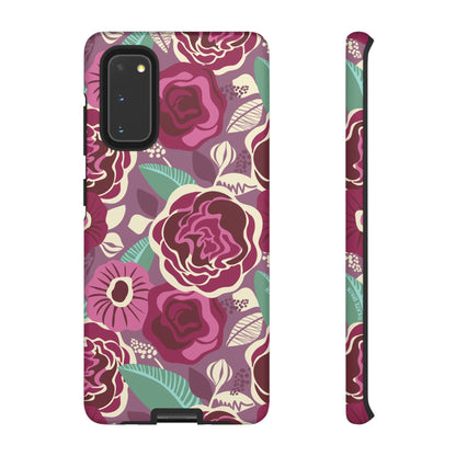 Tea Rose Burgundy Samsung Galaxy Tough Case