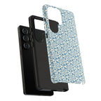 Lily Blue Samsung Galaxy S25 Ultra Glossy case — dual-layer construction detail — tough botanical phone case by Kate Spain