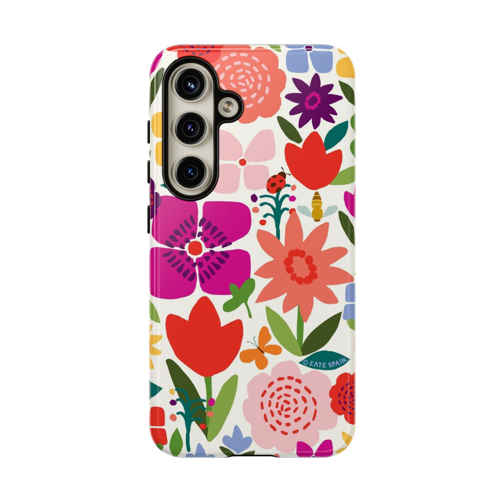 Happy Blooms Samsung Tough Case Samsung Galaxy S24 Glossy