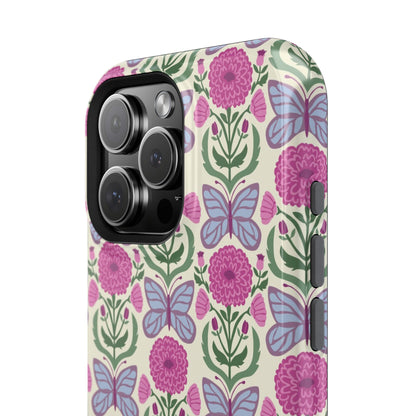 Butterfly MagSafe iPhone Case - Elegant Nature Art