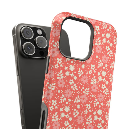 Petaline Floral Daisy Coral MagSafe Case