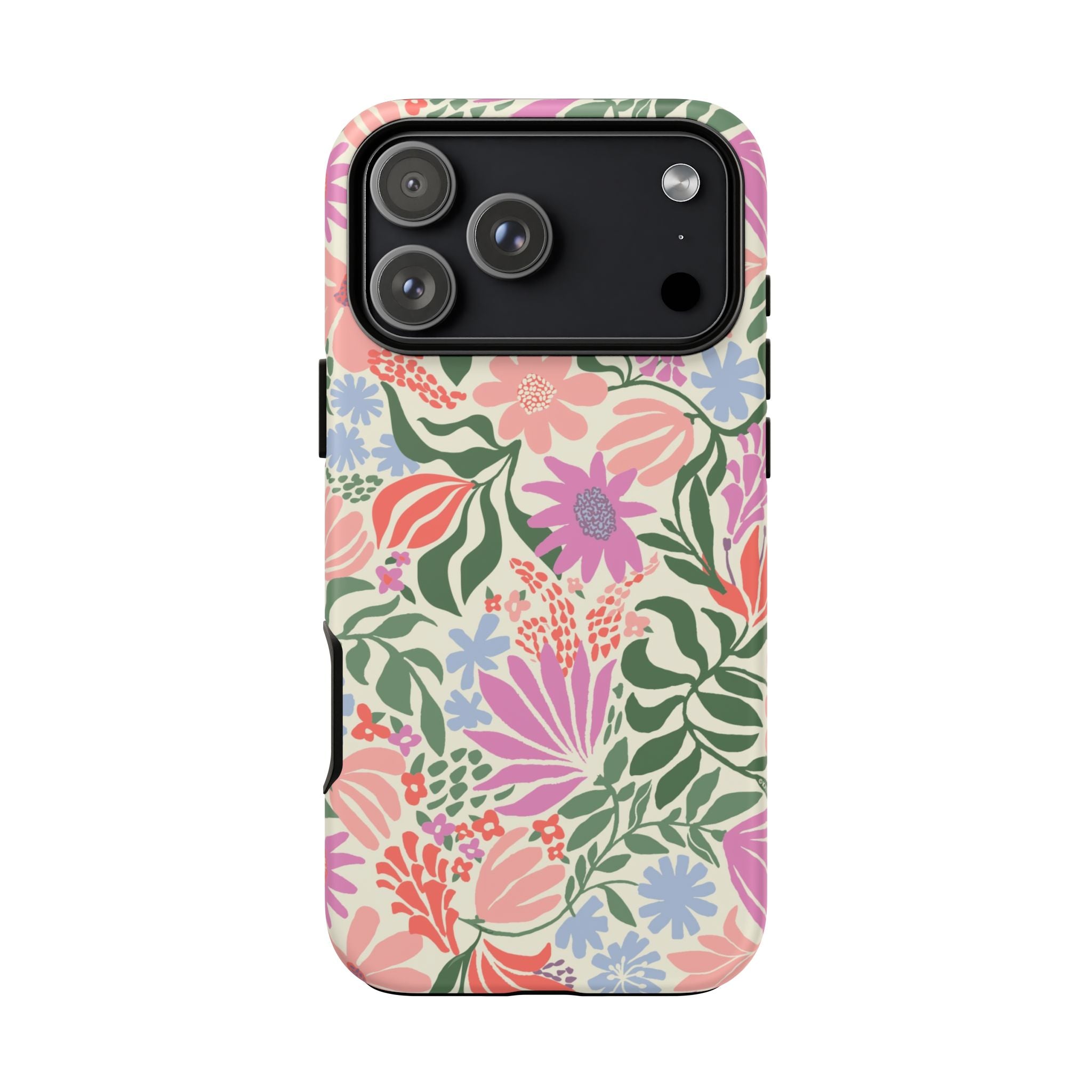 Botanica Pastel Tough iPhone 17 Pro Max Case – Matte | blush, lavender, sage pastel botanical wildflower print