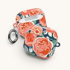 Tea Rose Navy AirPods Case