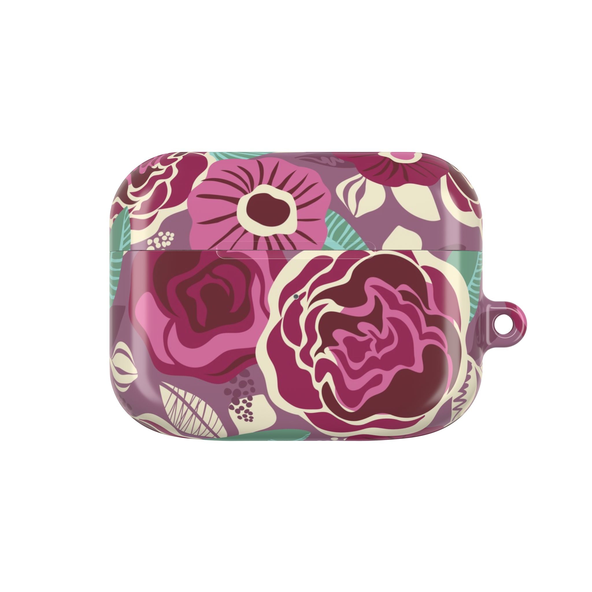 Tea Rose Burgundy AirPods Case