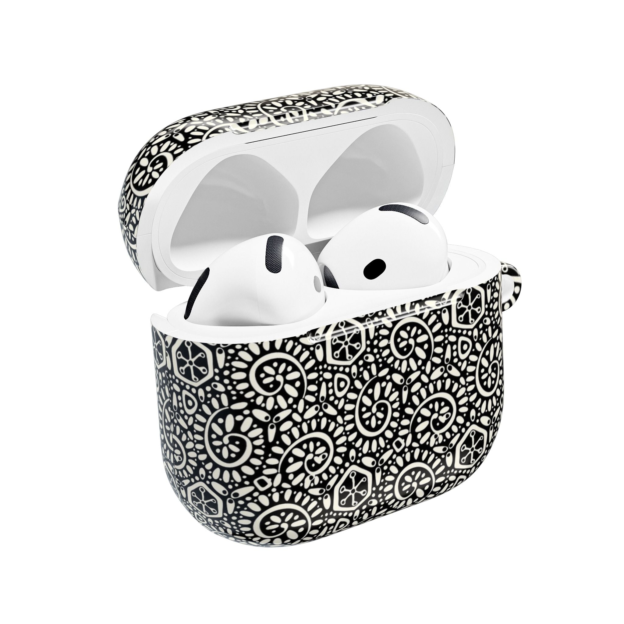 Canto Swirls Black AirPods Case