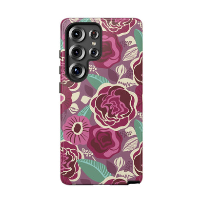 Tea Rose Burgundy Samsung Galaxy Tough Case