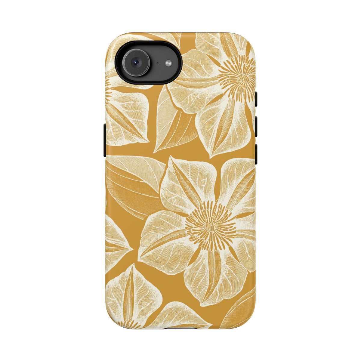 Vintage Bloom Gold iPhone Case