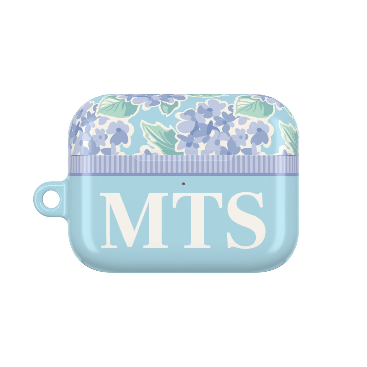 Nantucket Hydrangea Personalized AirPods Case