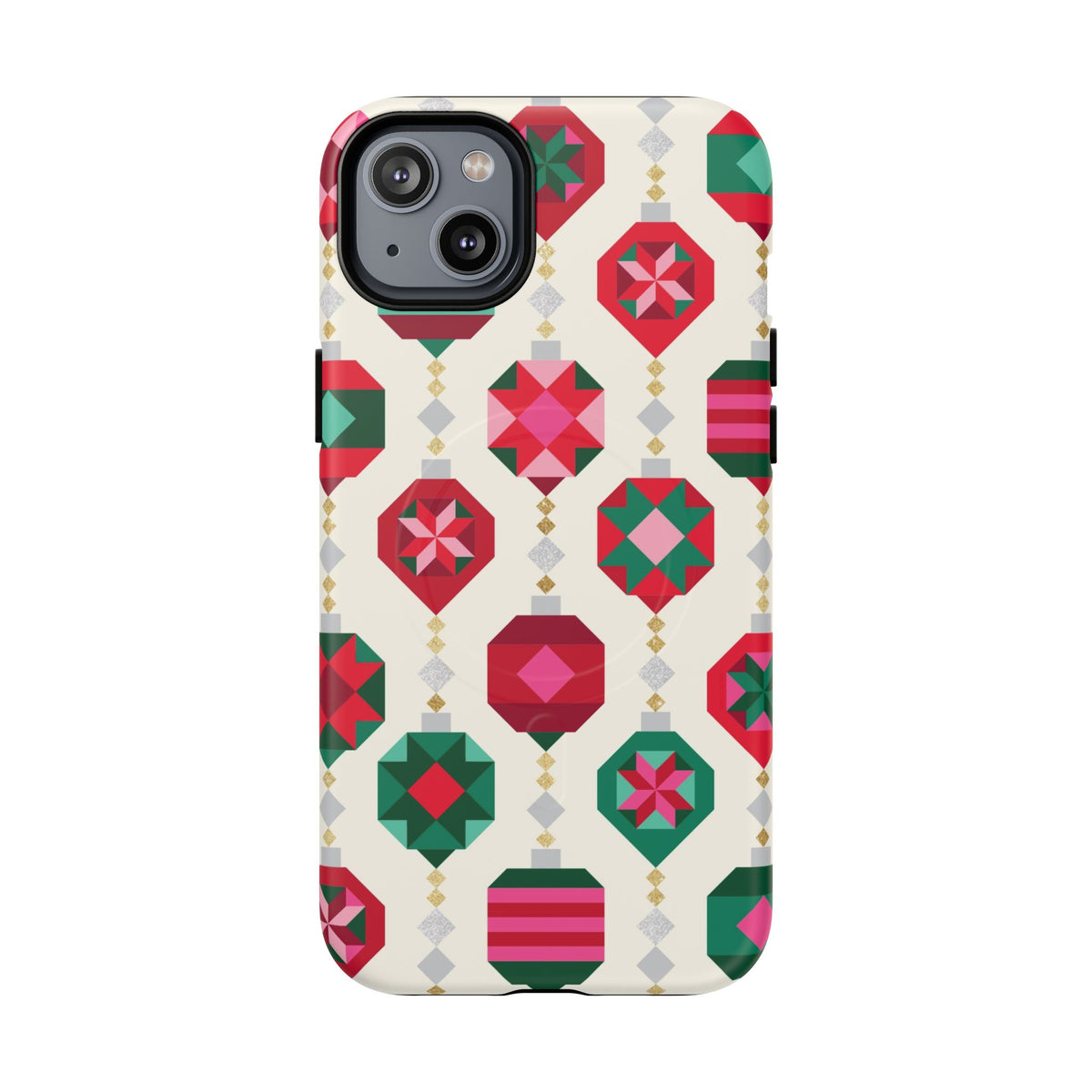 Felicity Ornaments MagSafe iPhone 14 Plus Case – Matte | holiday ornament print