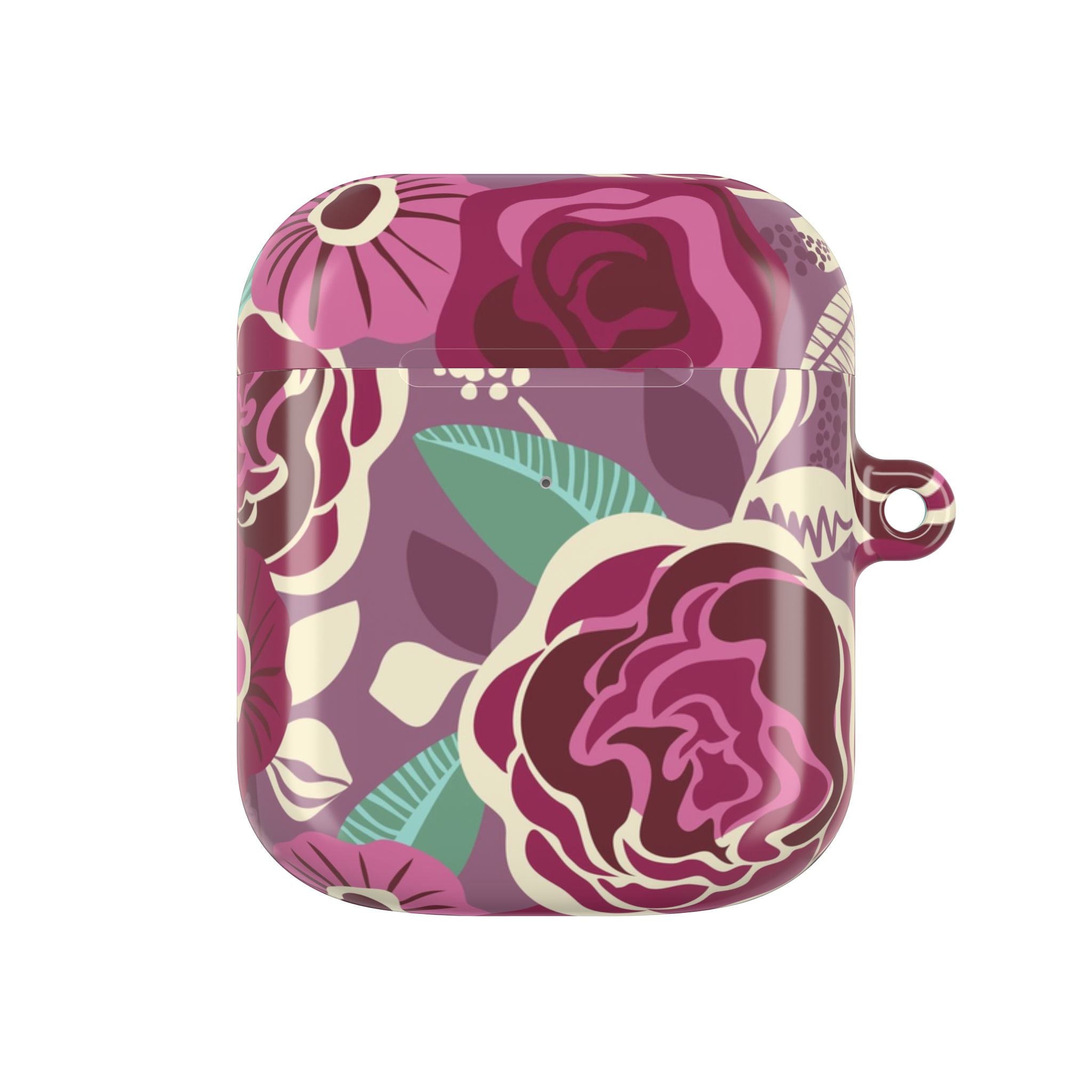 Tea Rose Burgundy AirPods Case