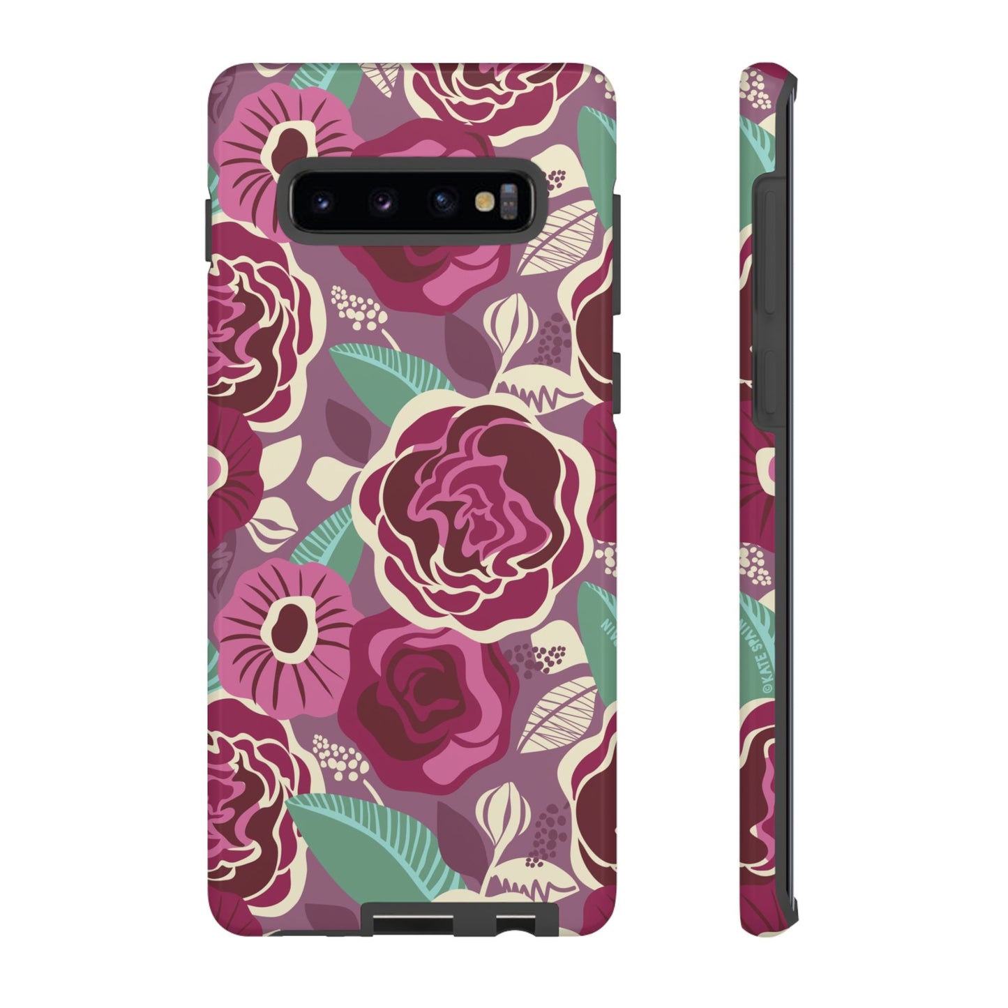 Tea Rose Burgundy Samsung Galaxy Tough Case