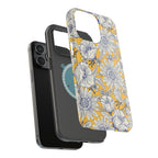 Jardin MagSafe iPhone Case – exploded side view showing dual-layer construction and MagSafe magnet array