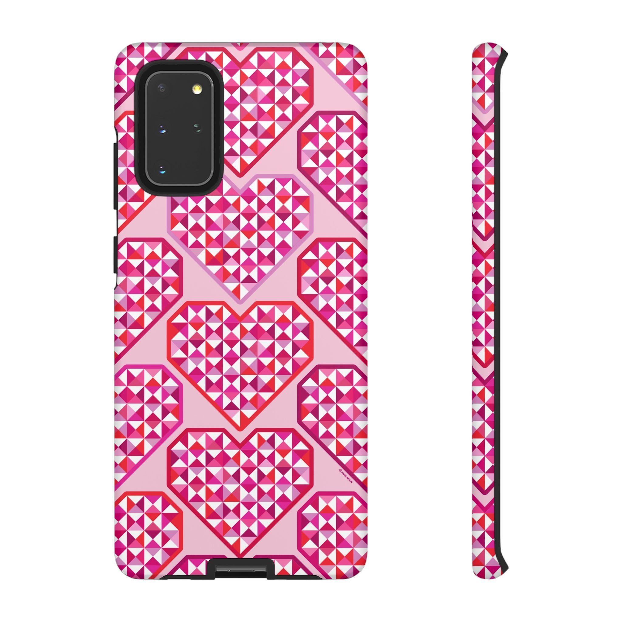 Pink Pyramid Heart Samsung Case