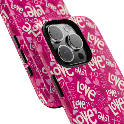 Lotta Love Pattern iPhone Tough Case