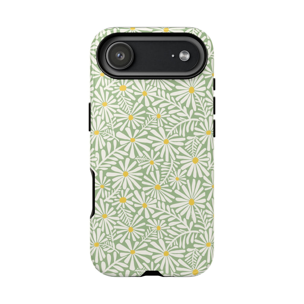 Montauk Daisy Meadow Green iPhone Case