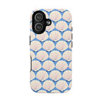 Seashells MagSafe iPhone 17 Case – Matte | periwinkle, cream, blush scallop shell print