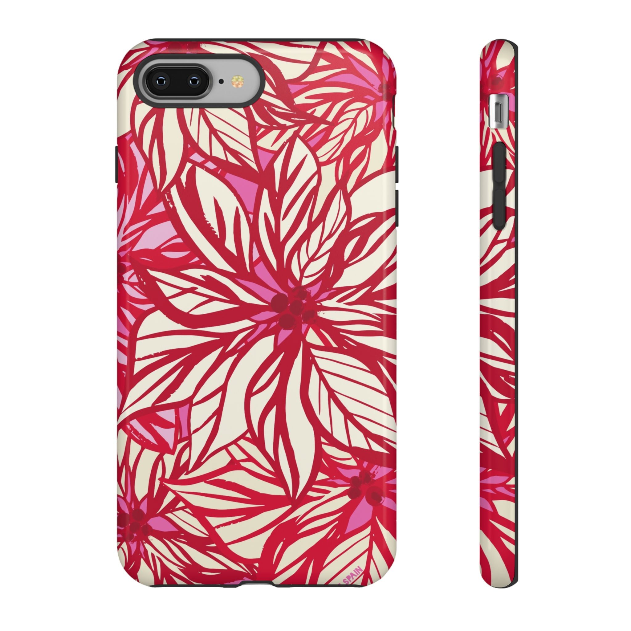 Poinsettia iPhone Tough Case iPhone 8 Plus Glossy