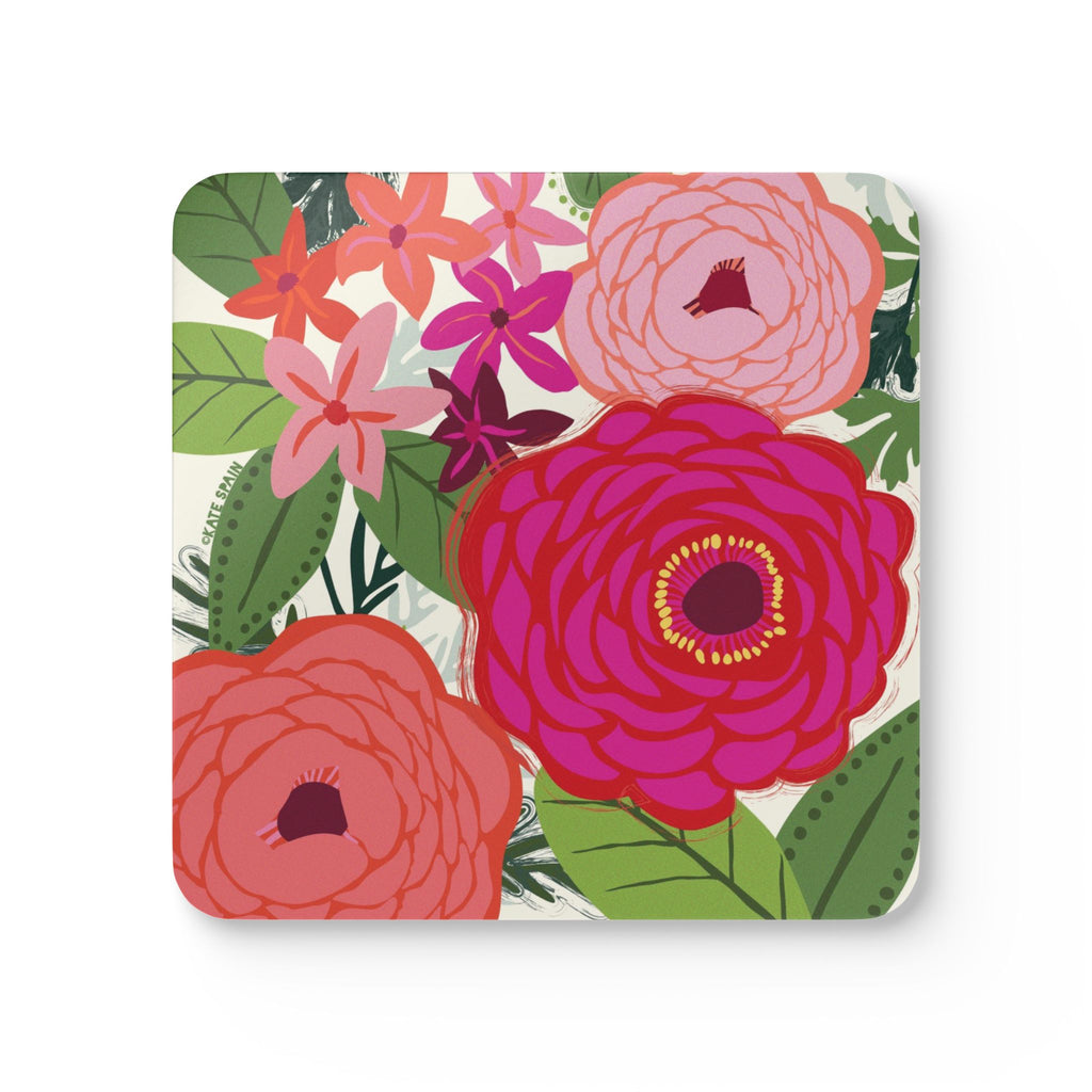 Buttercup Floral Cork Coaster Set