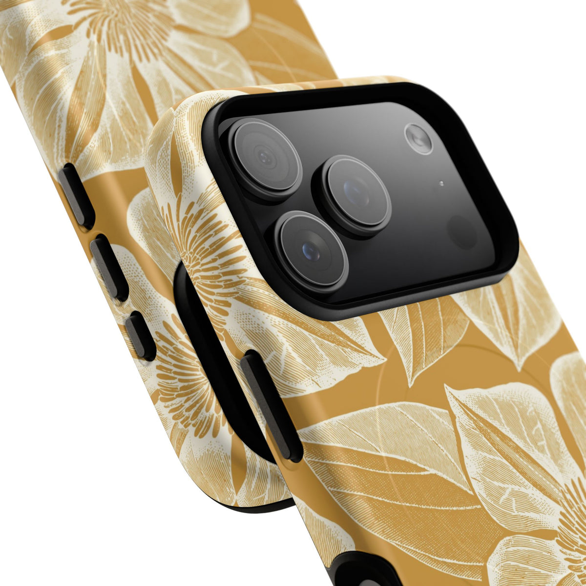 Vintage Bloom Gold iPhone MagSafe Case
