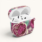 Tea Rose Burgundy AirPods Case