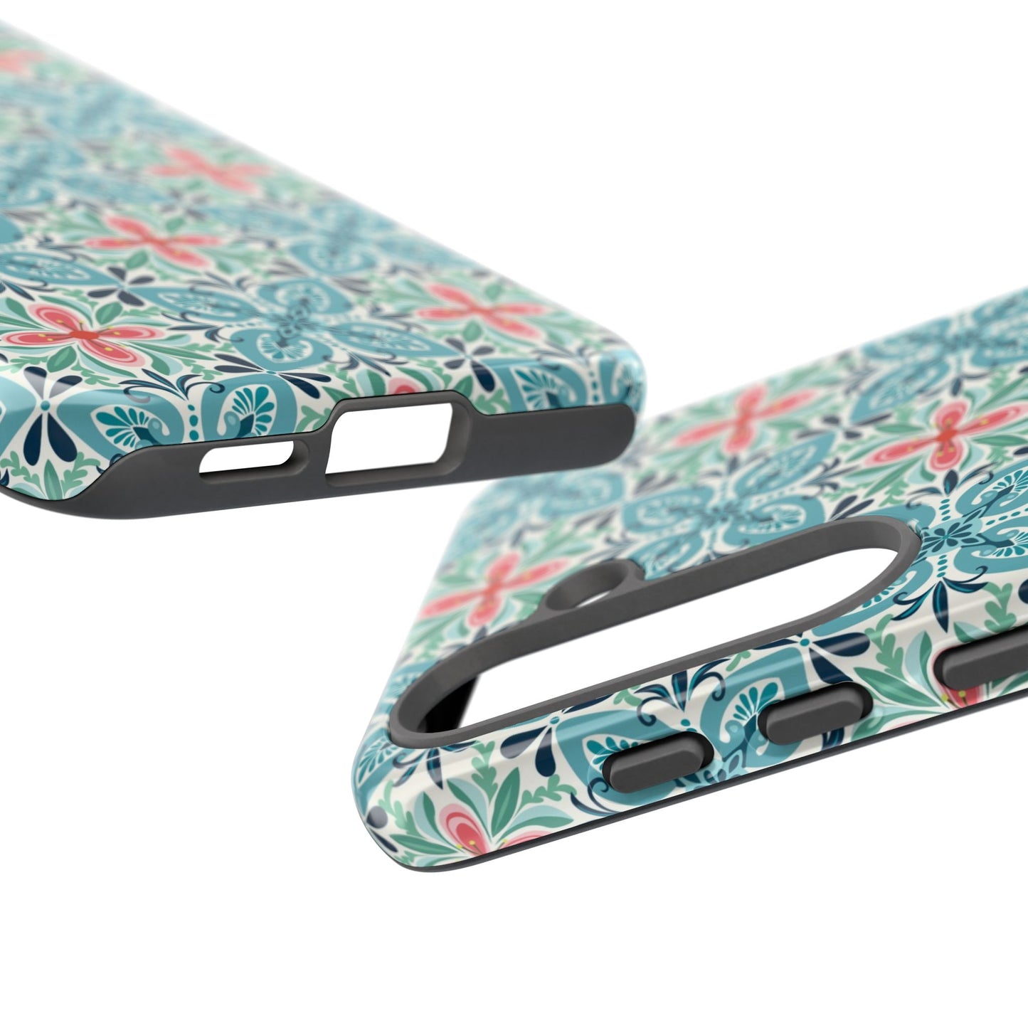 Stonecrop Samsung Case - Floral Tile Geometric Pattern