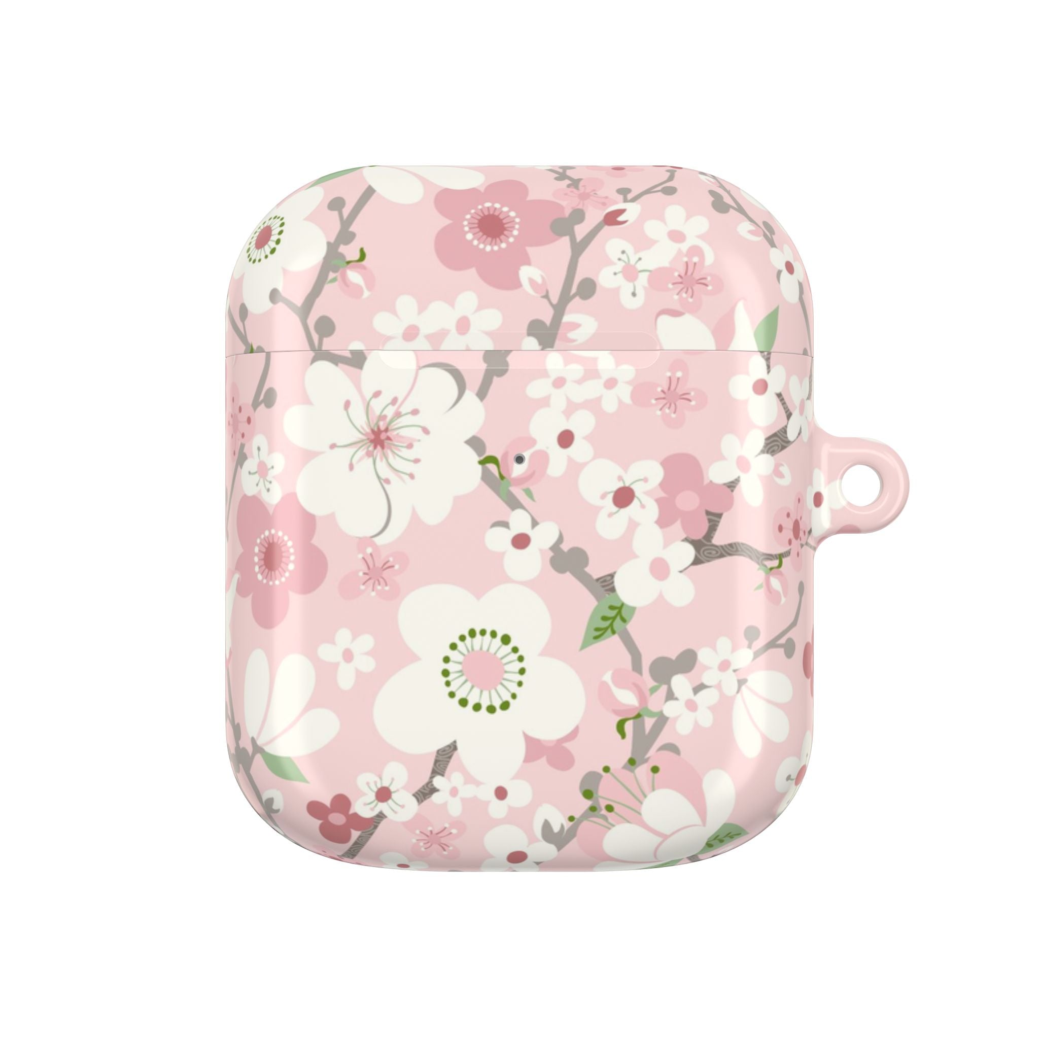 Pink Cherry Blossom AirPods Case