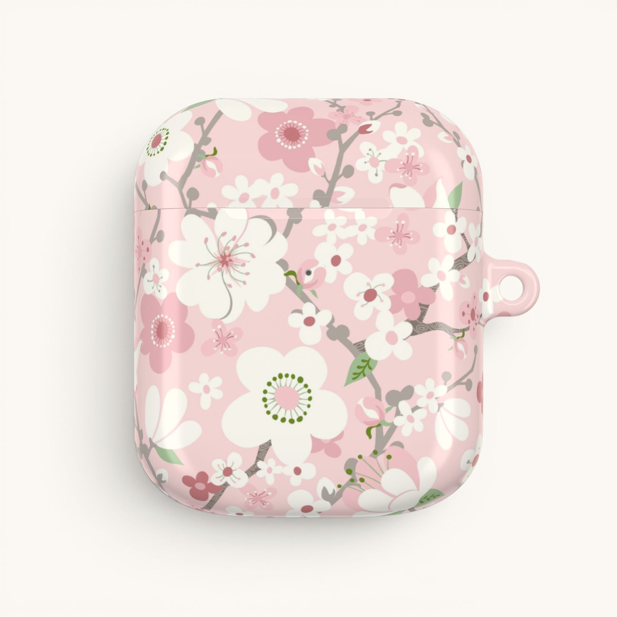 Pink Cherry Blossom AirPods Case