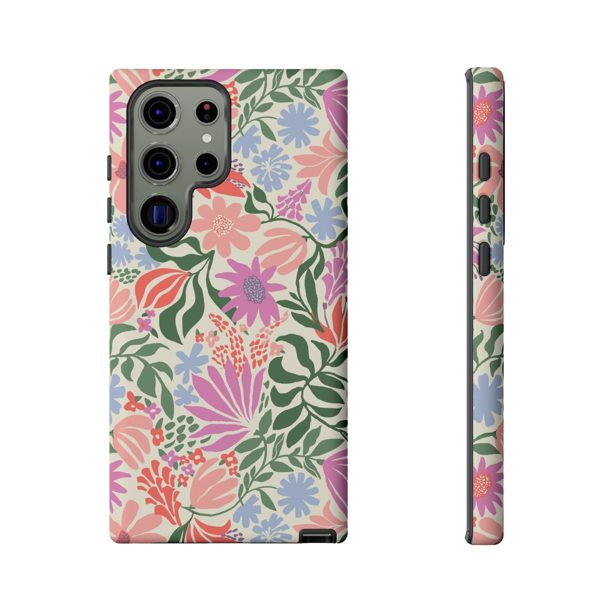 Luxury Botanica Pastel Samsung Galaxy S23 Ultra Case – Matte | blush, lavender, sage pastel botanical wildflower print