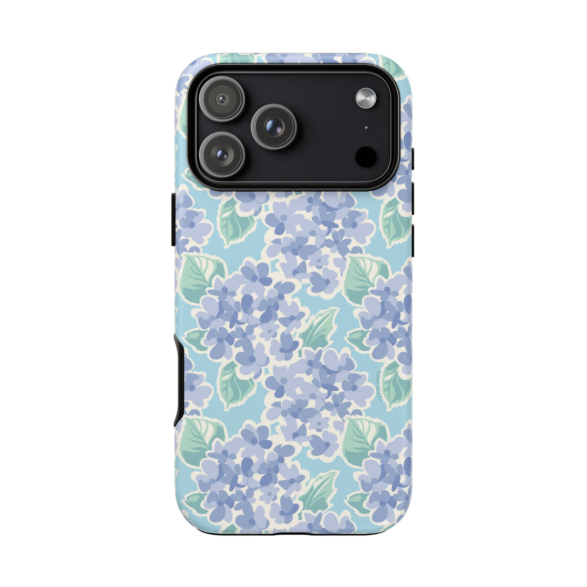 Nantucket Hydrangea Tough iPhone 18 Pro Max Case – Matte | periwinkle, sky blue, mint hydrangea floral print